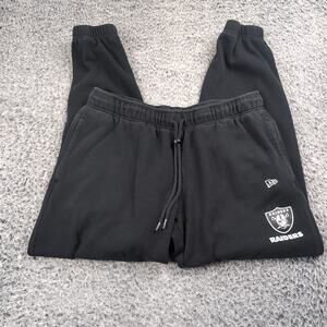 Las Vegas Raiders Sweatpants Men Extra Large Black NFL Graphic Fleece Tapered